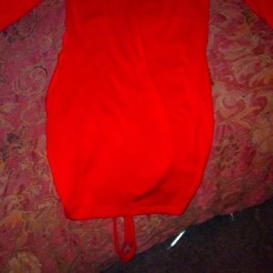 A sexy red dress size large